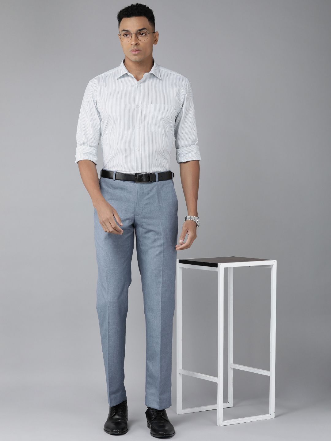 Park Avenue Slim Fit Pure Cotton Striped Formal Shirt