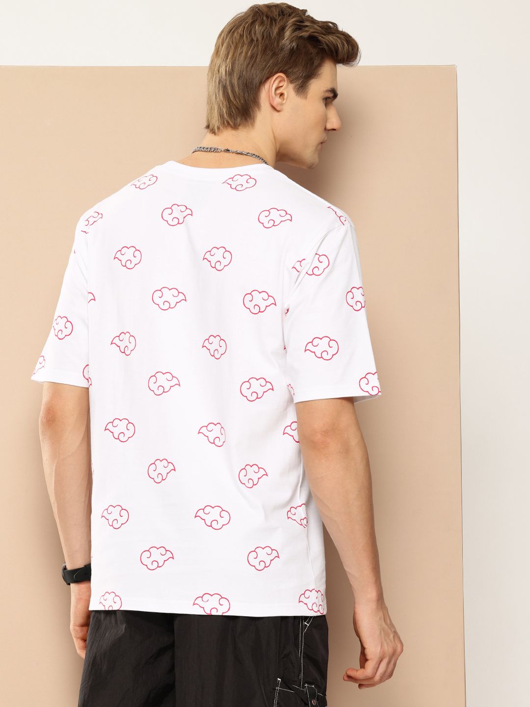 Difference of Opinion Men Printed Drop-Shoulder Sleeves Oversized Pure Cotton T-shirt