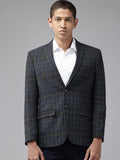 Park Avenue Slim Fit Checked Single-Breasted Blazers