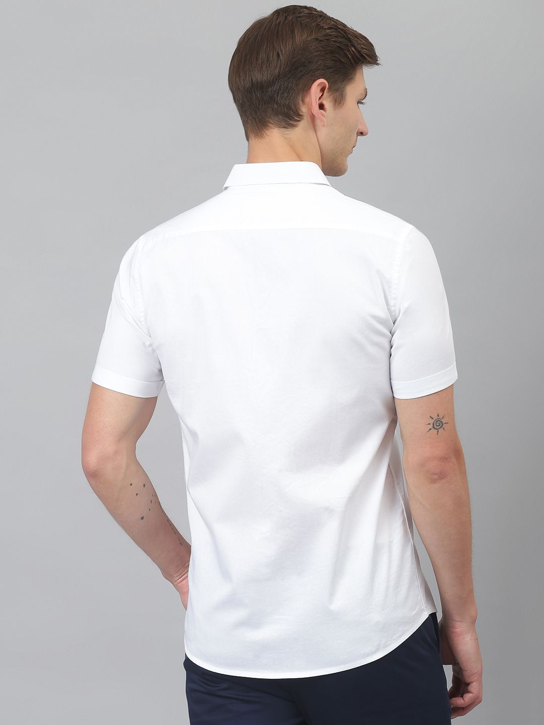 Thomas Scott Relaxed Spread Collar Slim Fit Pure Cotton Shirt