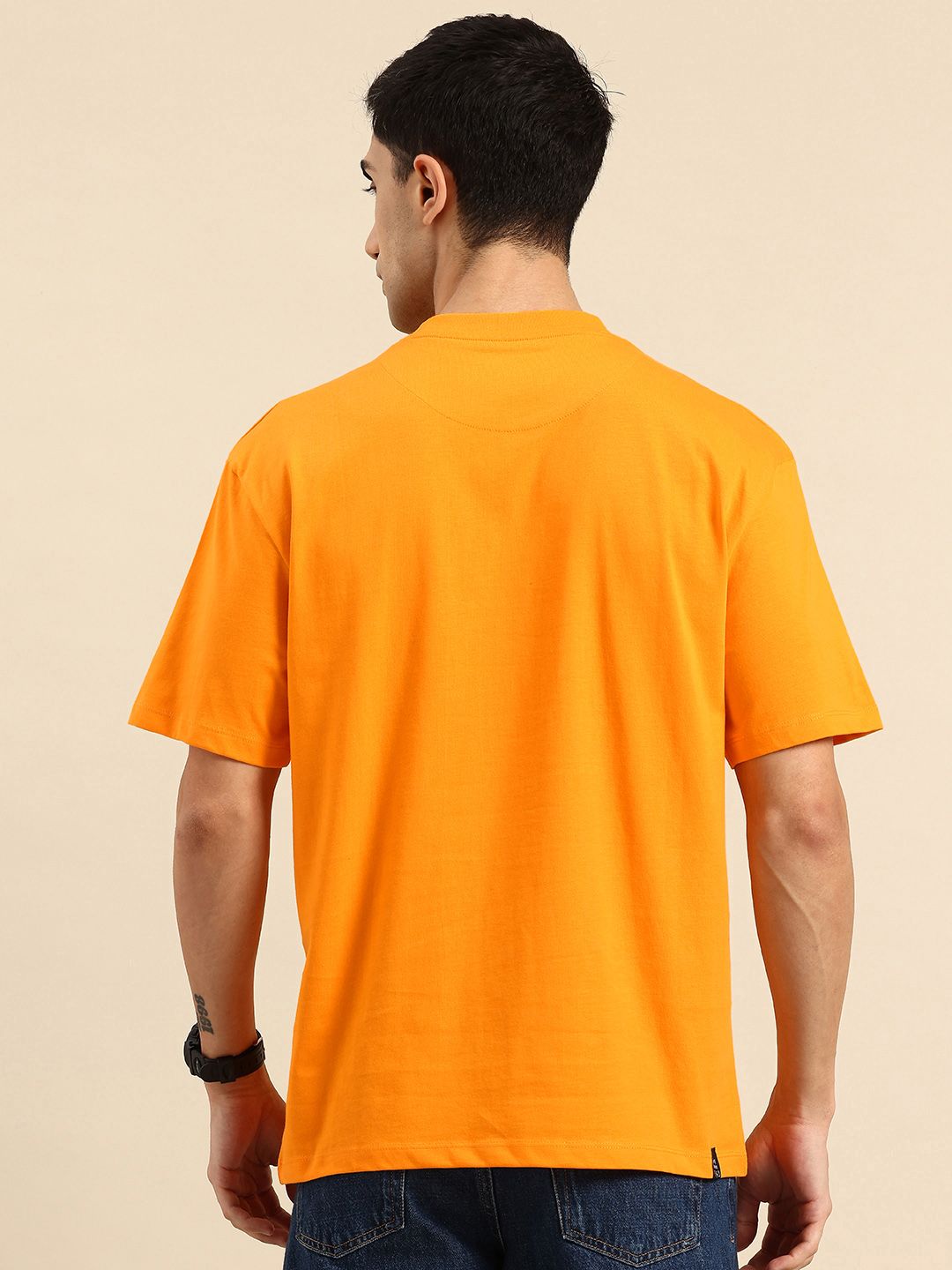 Being Human Pure Cotton Typography Printed Relaxed Fit T-shirt