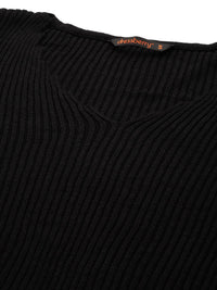 DressBerry Women Ribbed Acrylic Pullover