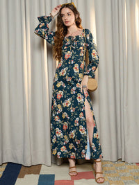 Berrylush Floral Printed Maxi Dress