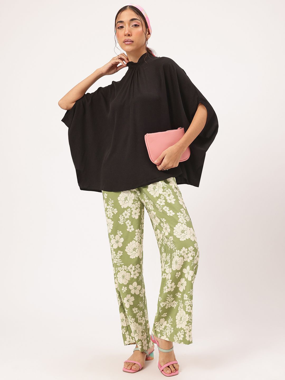 DressBerry Easy Embrace Tie-Up Detail Cape top