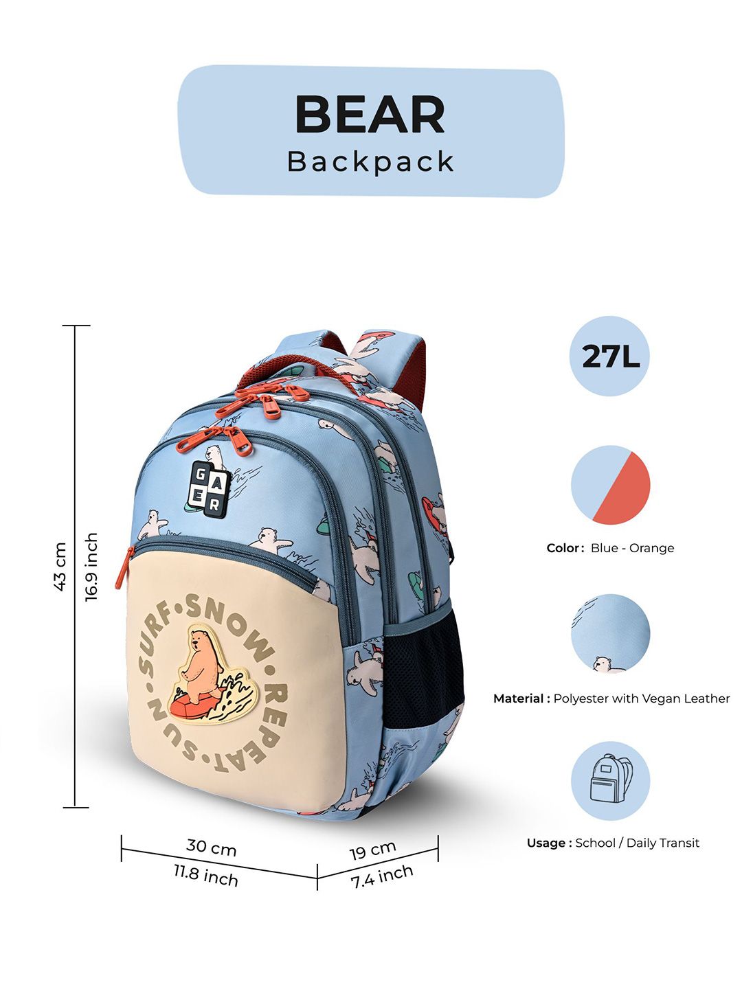 Gear Unisex Backpack