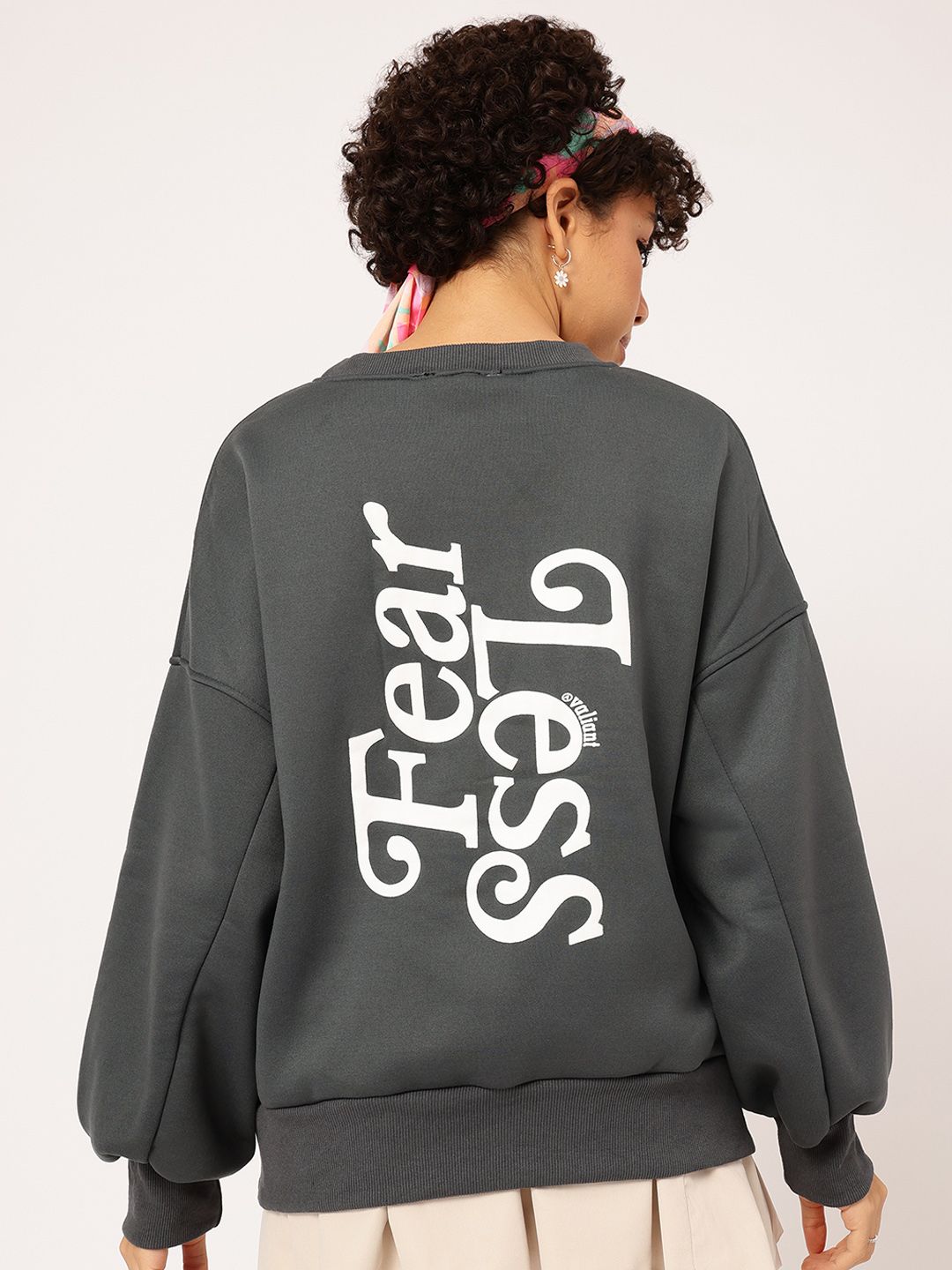 DressBerry Urban Chic Printed Oversized Sweatshirt