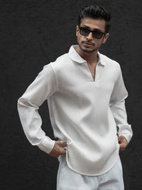 Powerlook Men Semi Sheer Casual Shirt