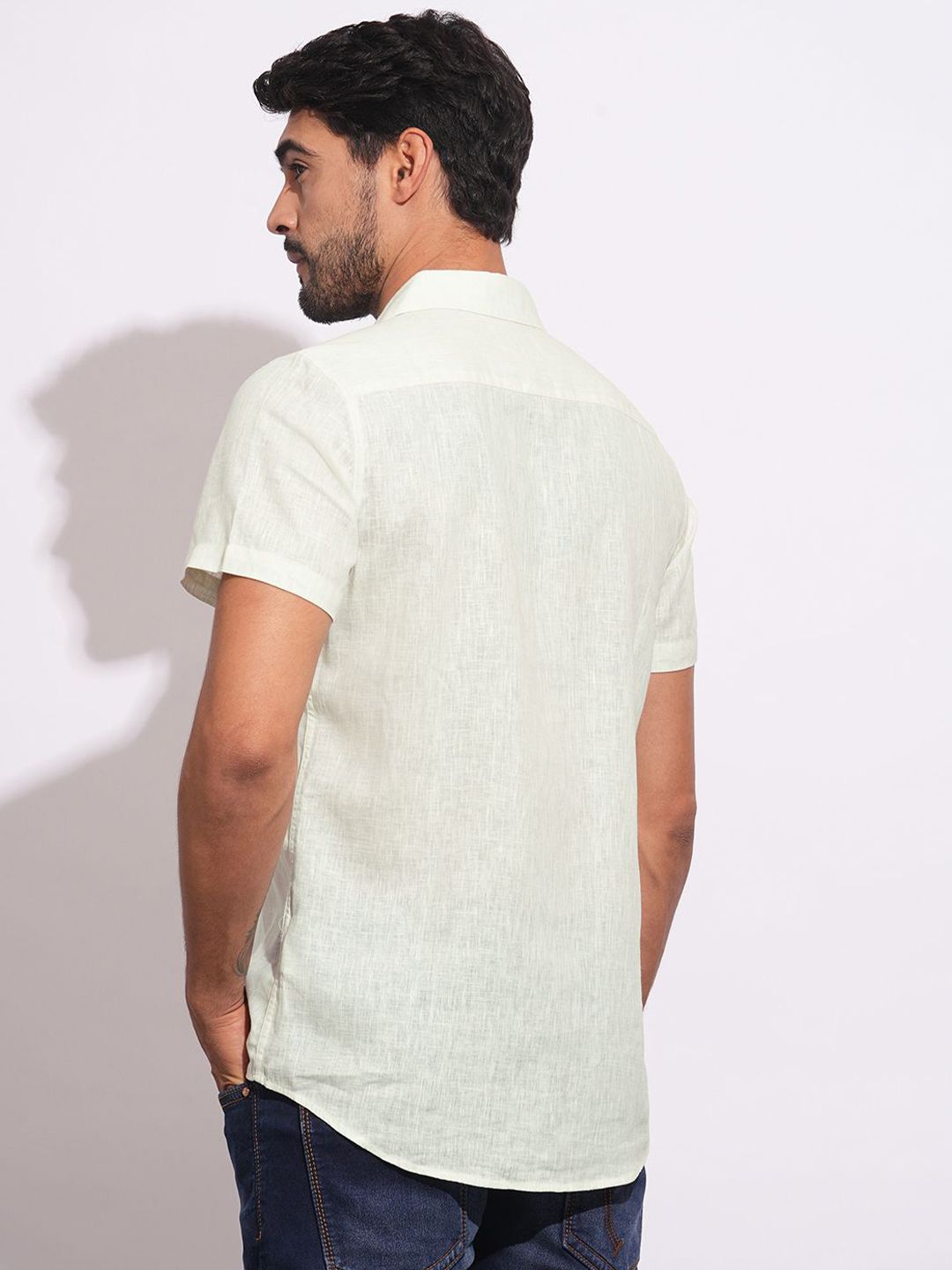 Being Human Men Classic Slim Fit Opaque Casual Shirt