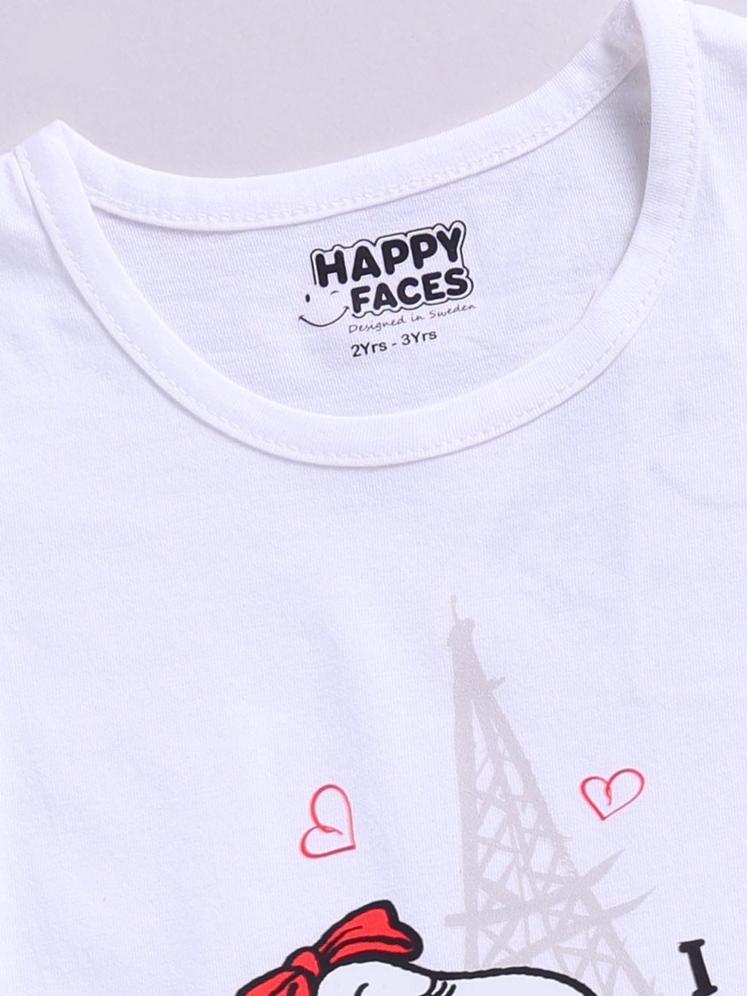 Happy Faces Girls Peanuts Printed Pure Cotton Fit & Flare Dress