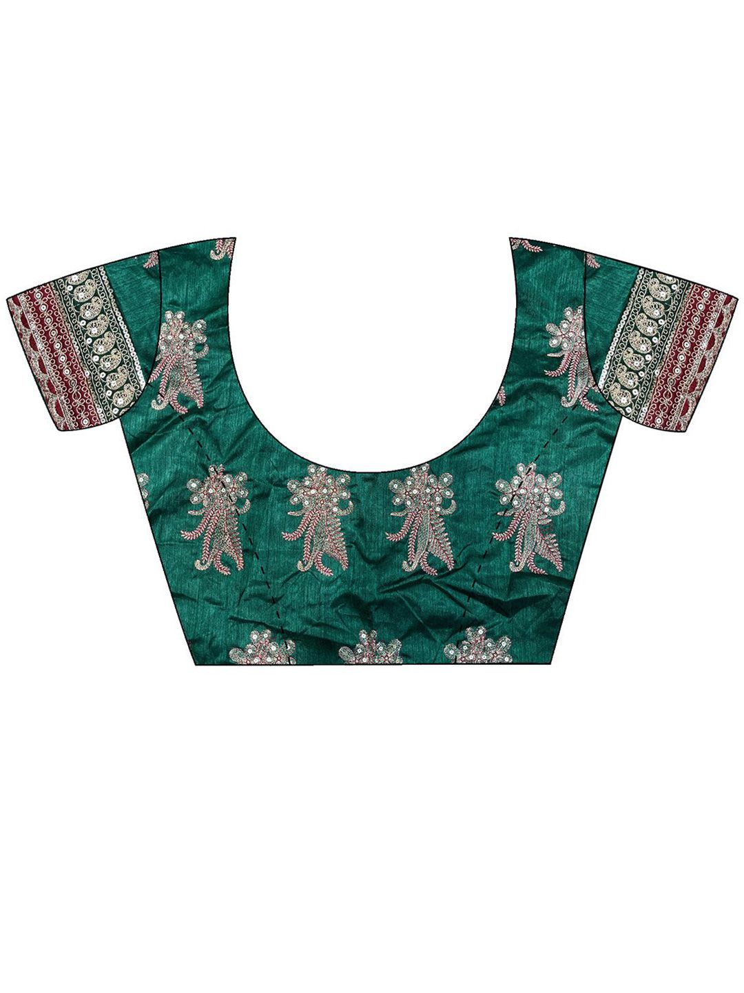 Saree mall Embellished Sequinned Organza Sarees