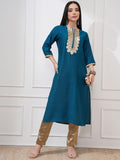 Vishudh Women Embellished Straight Kurta