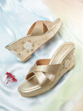 House of Pataudi Ethnic Wedge Heels