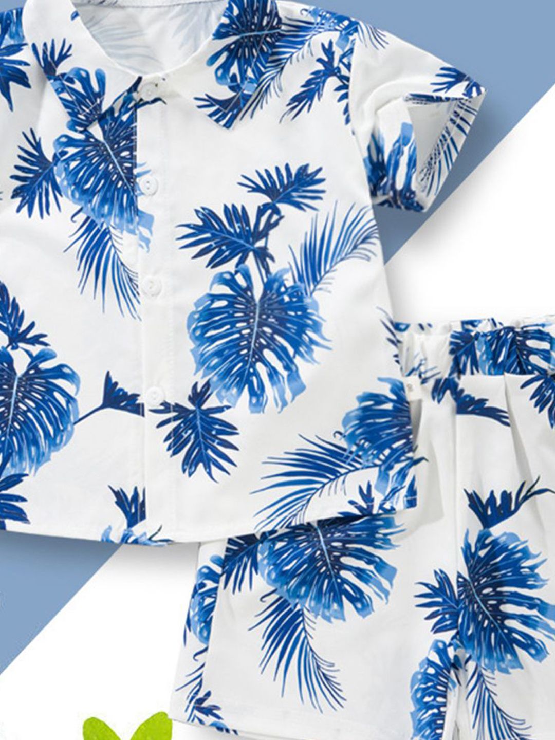 YK Printed Shirt With Shorts Clothing Set