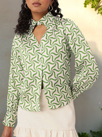 DressBerry Minimalist Chic Satin Finish Shirt