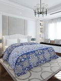 Monte Carlo Blue & White Ethnic Motifs Mild Winter 210 GSM Double Bed Duvet