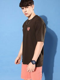 Difference of Opinion Men Pure Cotton Printed Oversized T-shirt