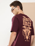 Difference of Opinion Men Graphic Printed Oversized T-shirt