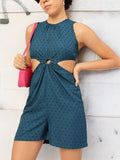 DressBerry Dobby Drama Cut-Out Chic Playsuit