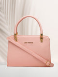 Lino Perros Pink Solid Handheld Bag