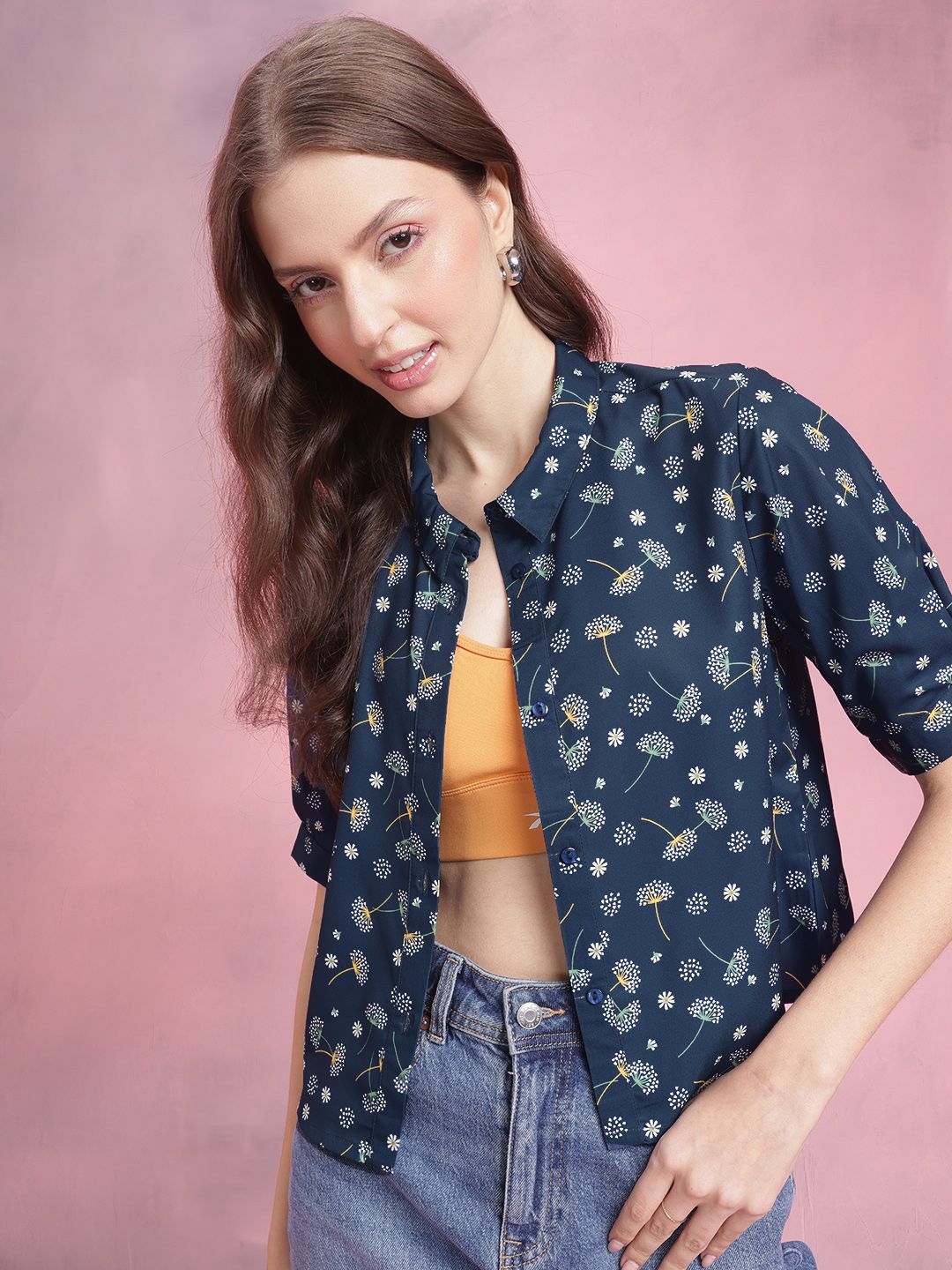 DressBerry Floral Printed Casual Shirt