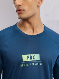 HRX by Hrithik Roshan Brand Logo Printed Rapid-Dry Training T-shirt