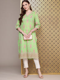 House of Pataudi Ethnic Motifs Printed Jashn Kurta