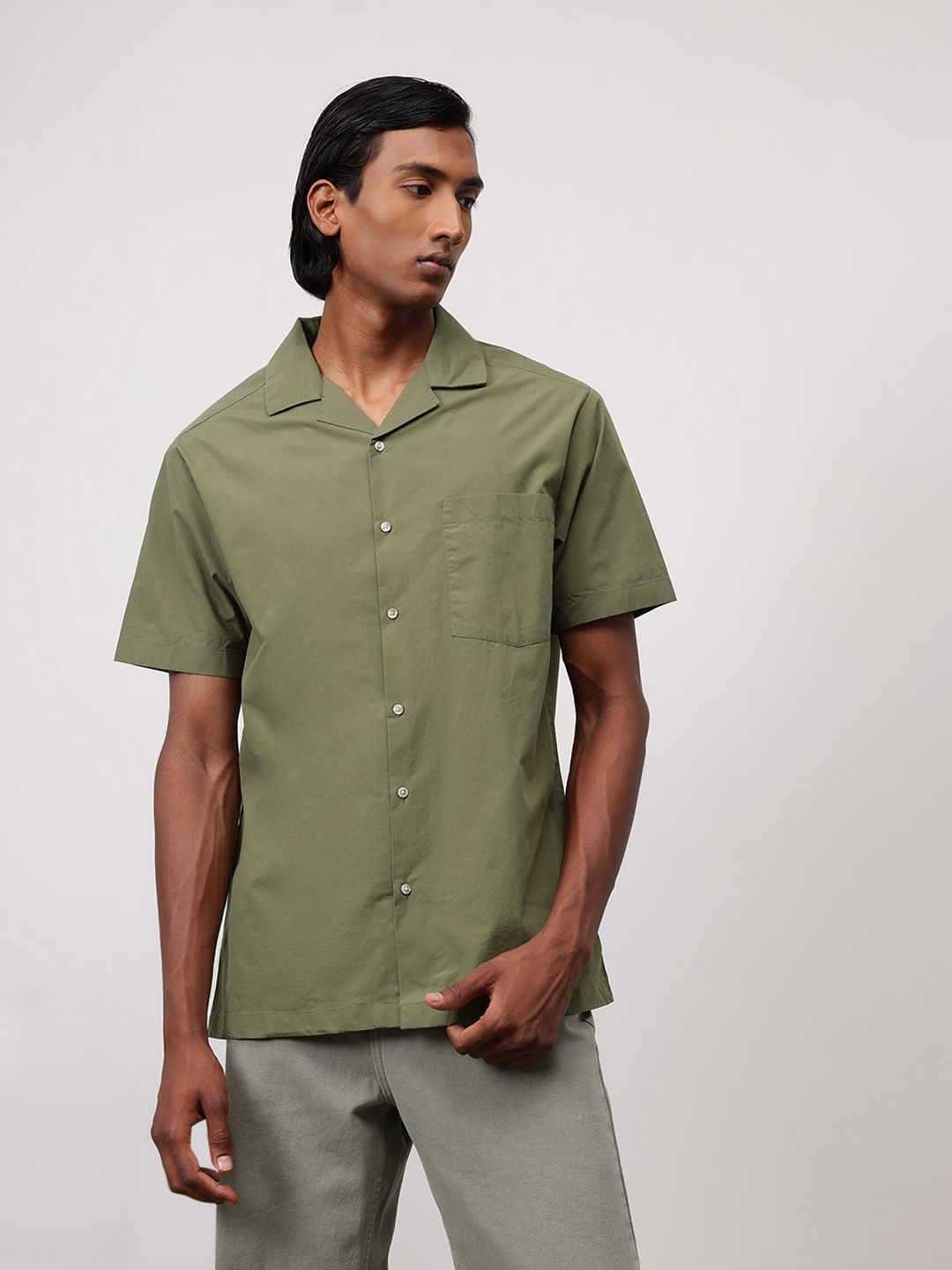 ether Men Comfort Fit Pure Cotton Casual Shirt