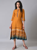 W Ethnic Motifs A-Line Midi Dress
