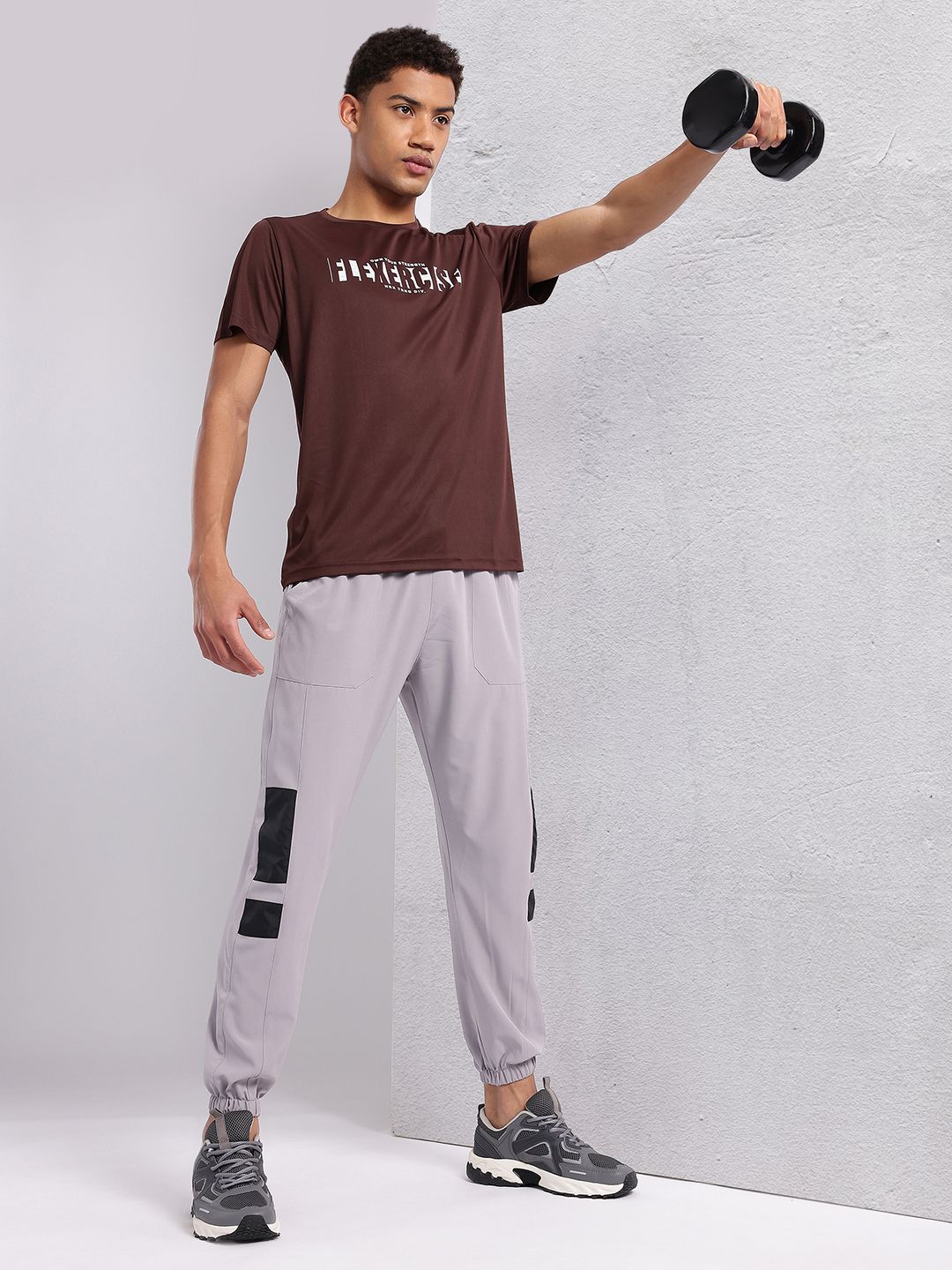 HRX by Hrithik Roshan Typography Printed Rapid-Dry Training T-shirt