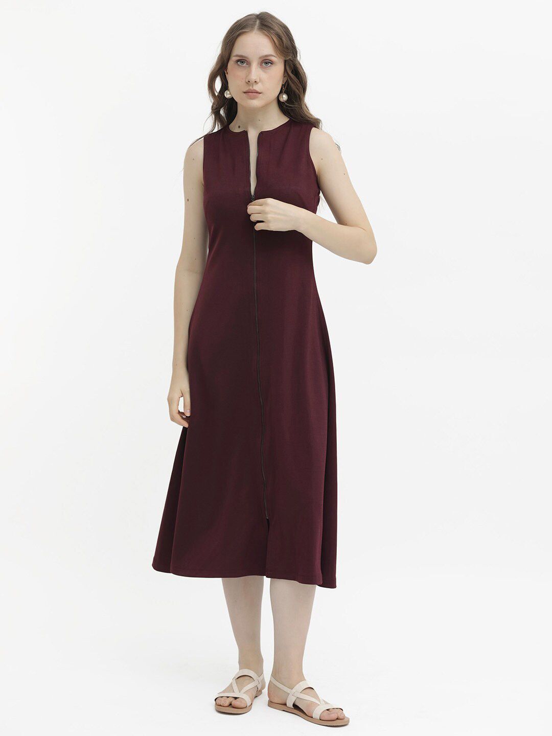 RAREISM A-Line Sleeveless Midi Dress