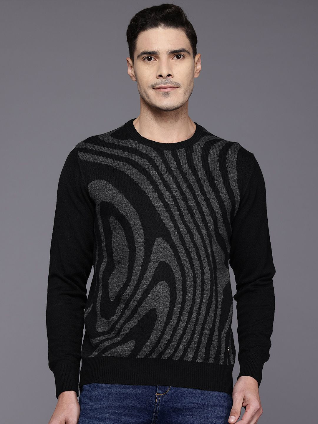 Raymond Abstract Print Knitted Pullover