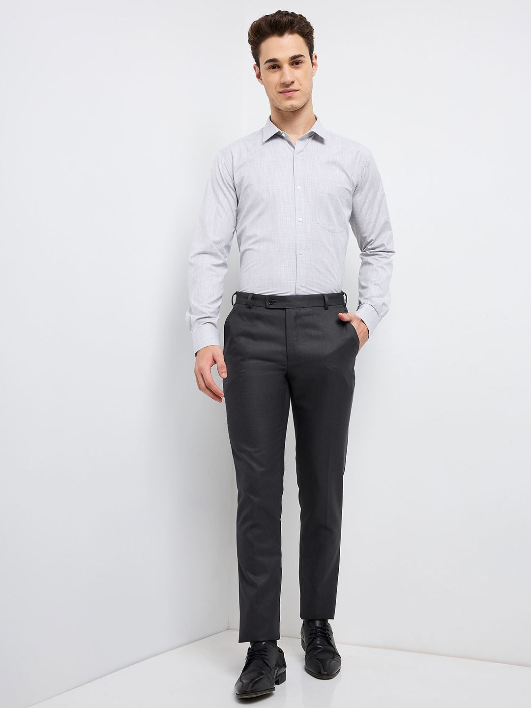 Raymond Men Slim Fit Formal Trousers
