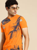 Being Human Graphic Printed Pure Cotton Slim Fit T-shirt