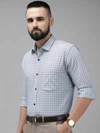 Park Avenue Slim Fit Pure Cotton Checked Formal Shirt