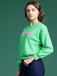 DressBerry Typography Print Sweatshirt