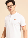 Being Human Henley Neck Pure Cotton T-shirt