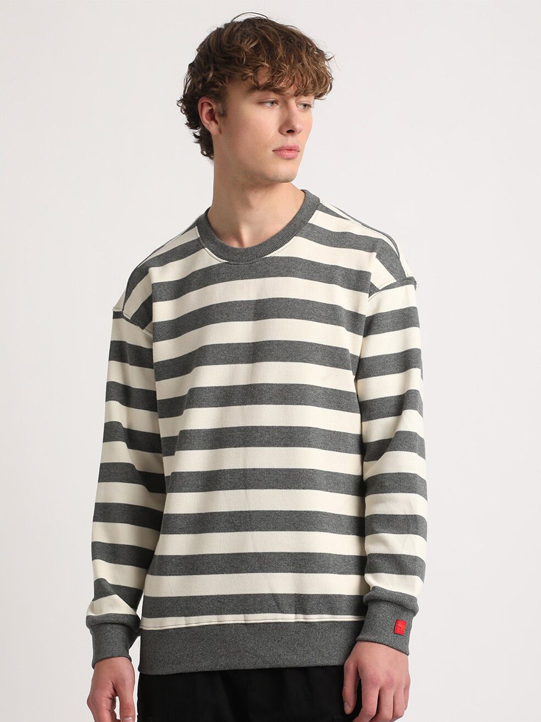 THE BEAR HOUSE Striped Cotton Sweatshirt
