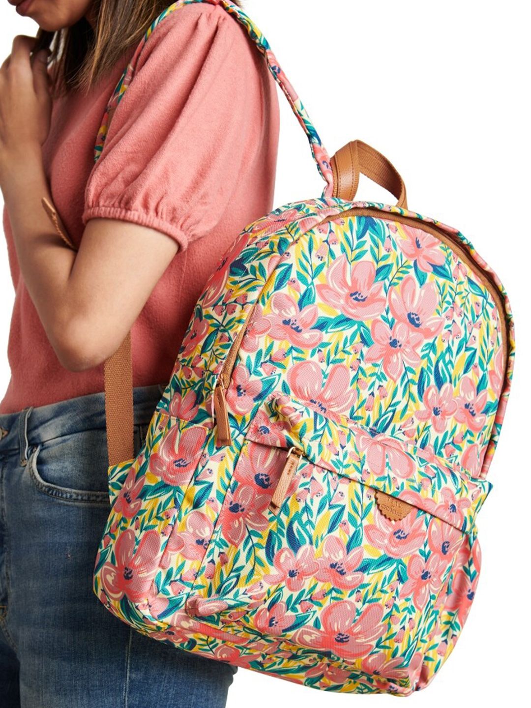 TEAL BY CHUMBAK Women Canvas Laptop Backpack