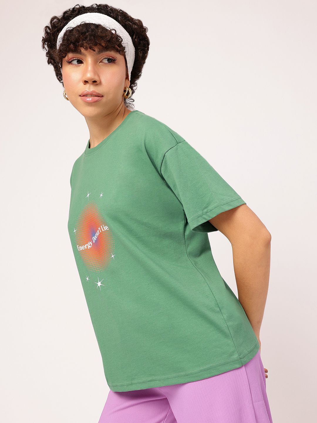 DressBerry Vibe Check Printed T-shirt