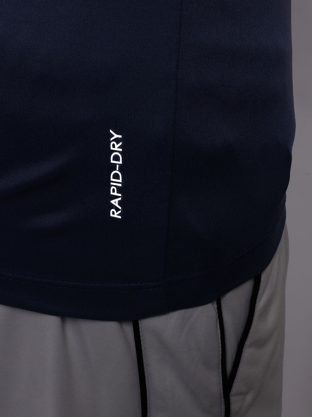 HRX by Hrithik Roshan Brand Logo Printed Rapid-Dry Training T-shirt with Panelling Detail