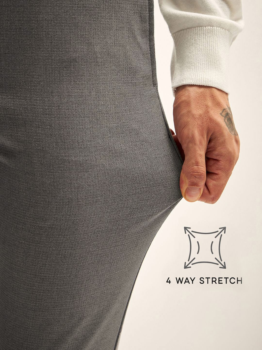 THE BEAR HOUSE Men Slim Fit Joggers Trousers