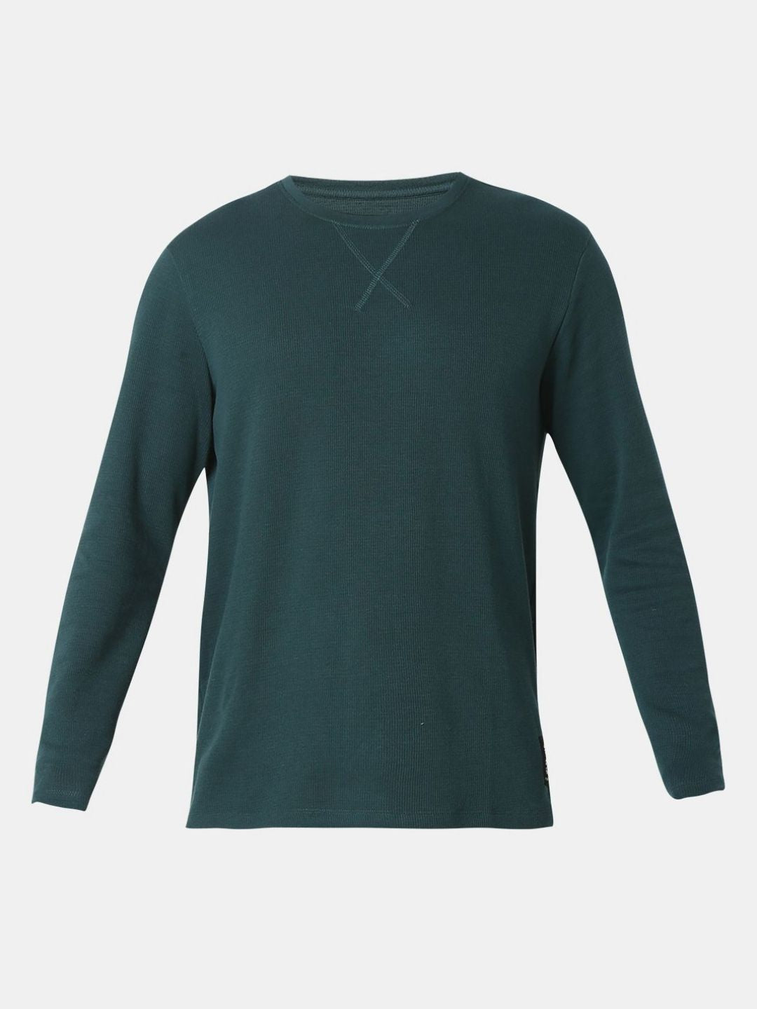 SPYKAR Men Solid Round Neck Cotton T-shirt