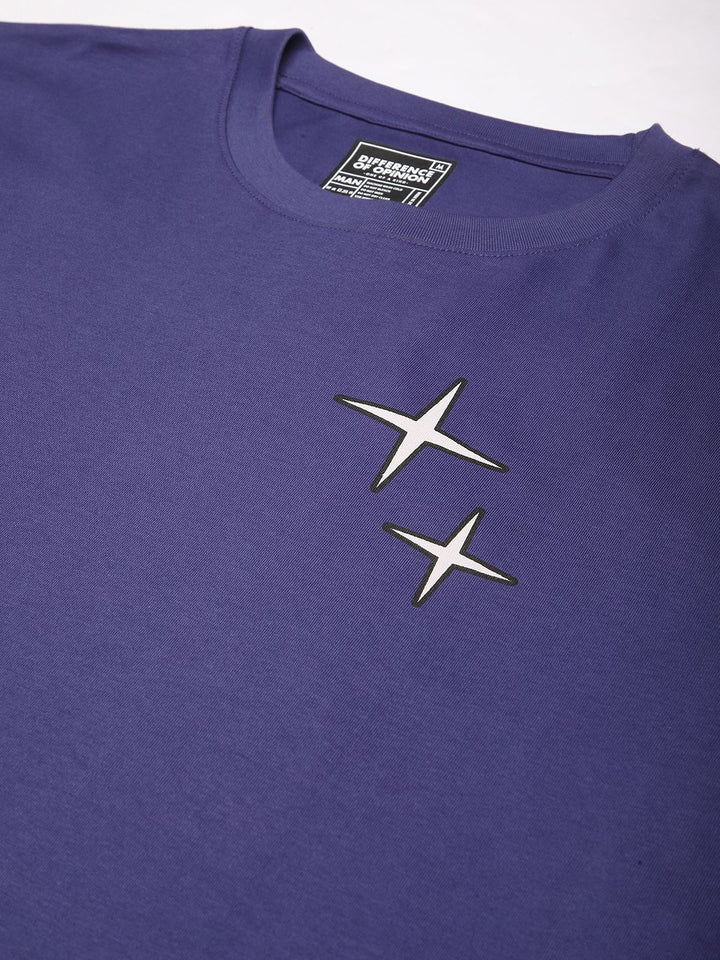 Difference of Opinion Men Short Sleeve Oversized Crew Neck Printed Tshirt