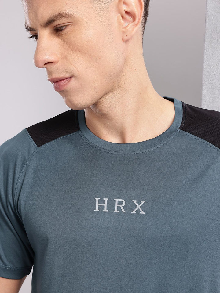 HRX by Hrithik Roshan Brand Logo Print Training T-shirt