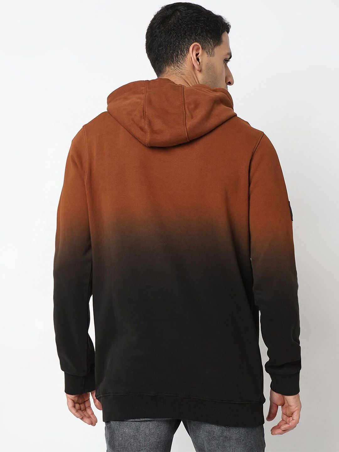 SPYKAR Typography Printed Hooded Cotton Sweatshirt