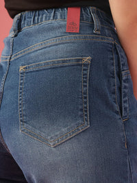 DressBerry Women Barrel Fit Light Fade Stretchable Jeans