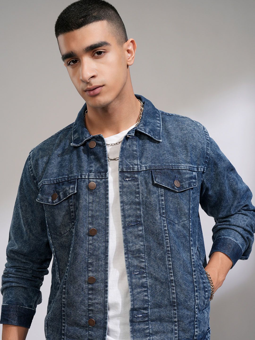 HIGHLANDER Men Denim Jacket