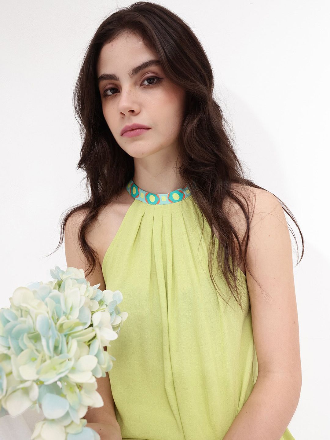 RAREISM Halter Neck Cotton Top