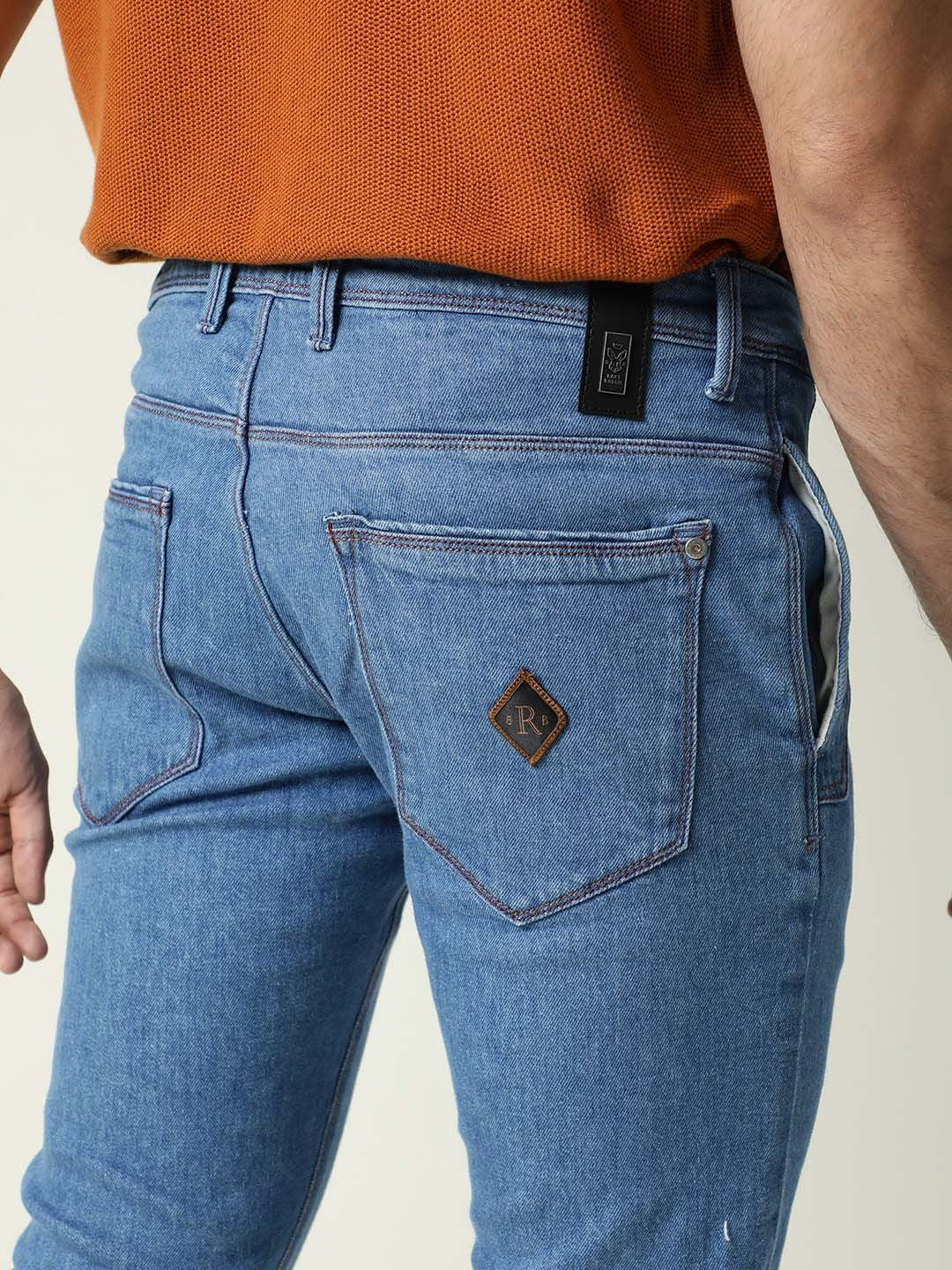 RARE RABBIT Men Midtas Slim Fit Stretchable Jeans