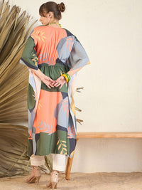 Indo Era Women Geometric Striped Anarkali Kurta
